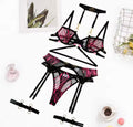 Zebra Pink Strip Lingerie Set